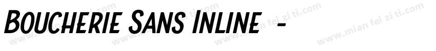 Boucherie Sans Inline字体字体转换